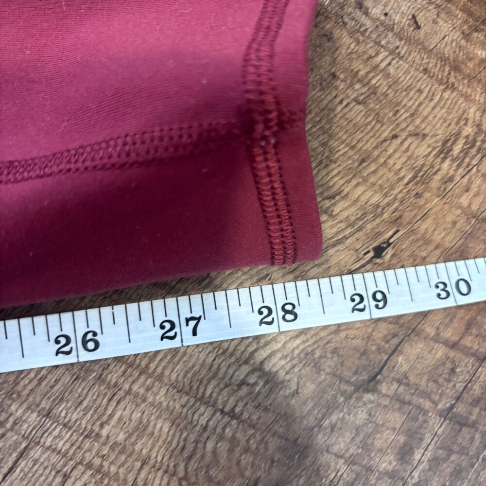 Alo Yoga High-Waist Airbrush Legging Burgundy Small 28.5" Inseam Activewear Yoga - Picture 7 of 7